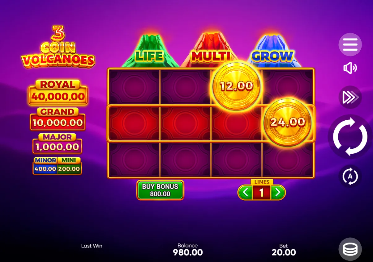 3 Coin Volcano
